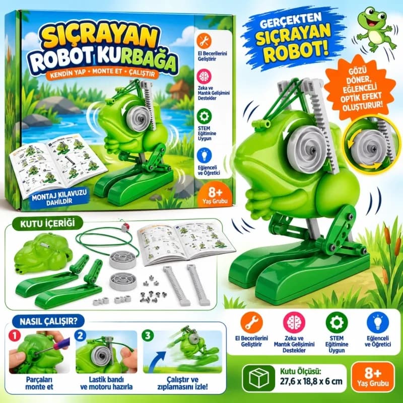 Eğlenceli Robotik Laboratuvar Seti 64956 Jumpingbot +8 Yaş