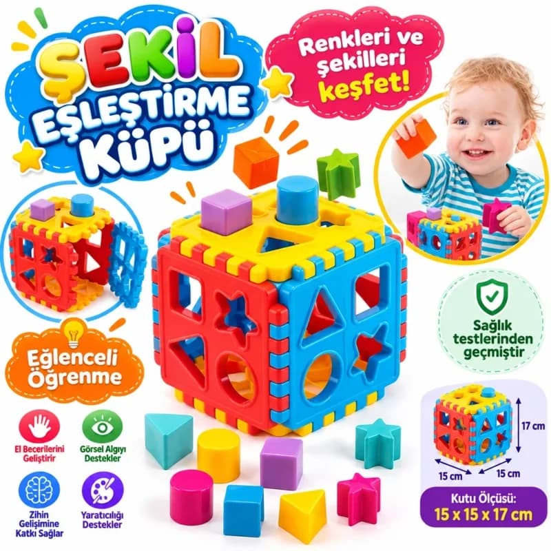 Eğlenceli 22 Parça Puzzle Seti Çocuklar için