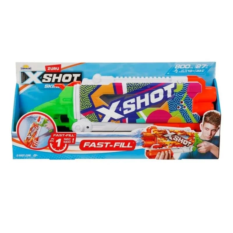 Eğlenceli X-Shot Skins Pompalı Su Tabancası 49,5 cm