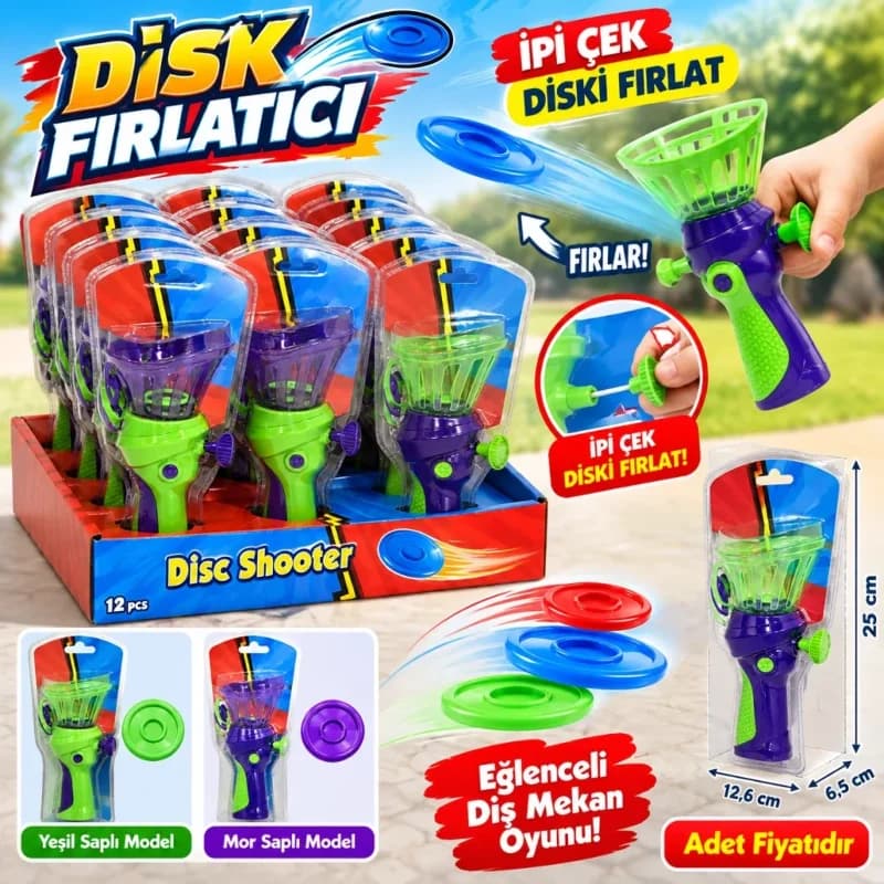 Çek Fırlat Disk Shooter 1 Adet Eğlenceli Oyun