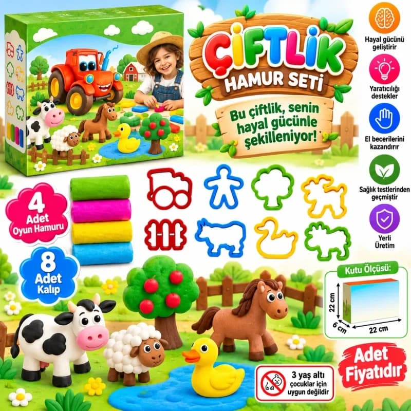Pratik Çiftlik Hamur Seti 200 Gram