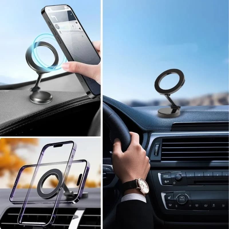 Ergonomik Katlanabilir 360 Derece Dönen Araç Telefon Tutucu