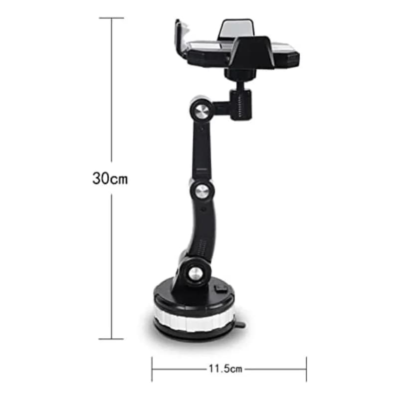 Ergonomik 360 Derece Dönebilen Araç İçi Telefon Tutucu Vantuz
