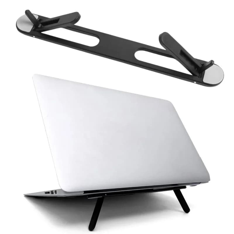 Ergonomik Katlanabilir Laptop Yükseltici Standı - 2 Kademeli Güçlü Yapışkanlı
