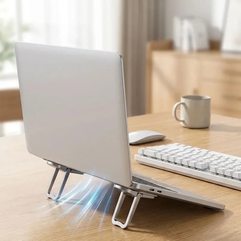 Ergonomik Taşınabilir Kaymaz Laptop Yükseltici Standı - 2'li Set