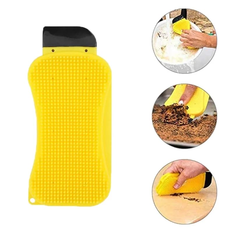 Ergonomik Çok Amaçlı Deterjan Hazneli Bulaşık Yıkama Fırçası
