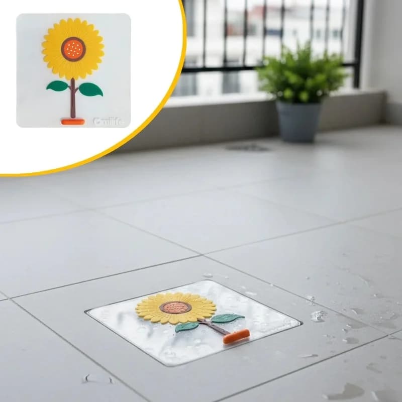 Şık Tasarım Silikon Gider Koku Önleyici Desenli Mat