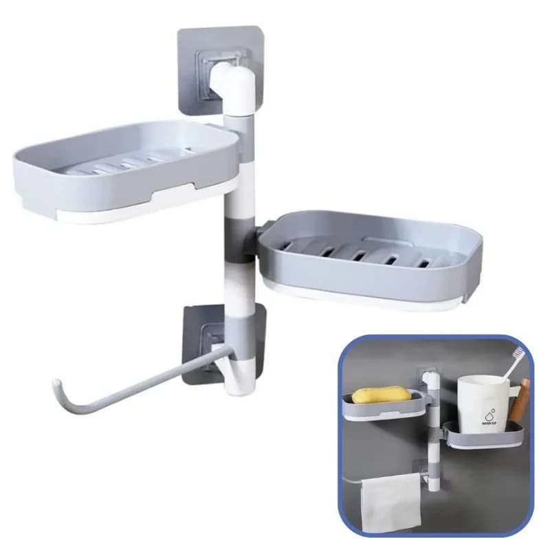 Şık Tasarım Çoklu Sabunluk Sızdırmaz Fonksiyonel Banyo Aksesuarı