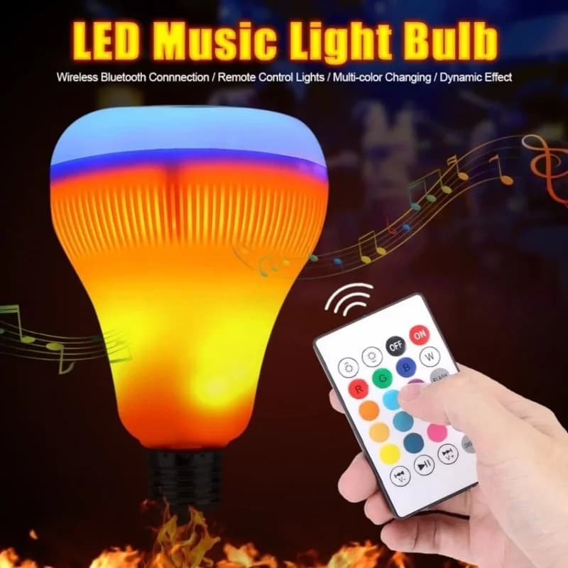 Ergonomik Kumandalı Akıllı Bluetooth Hoparlör Ampul