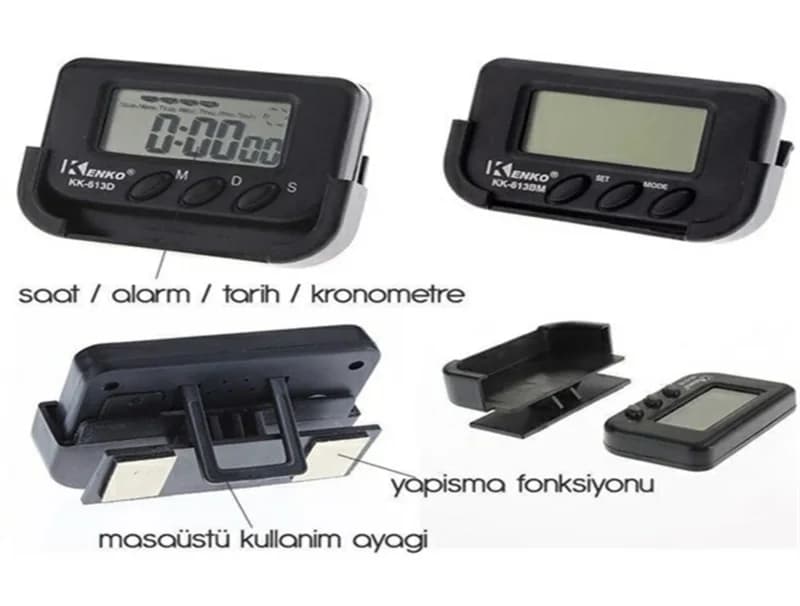 Şık Tasarım Çok Amaçlı Dijital Alarm Kronometreli Saat