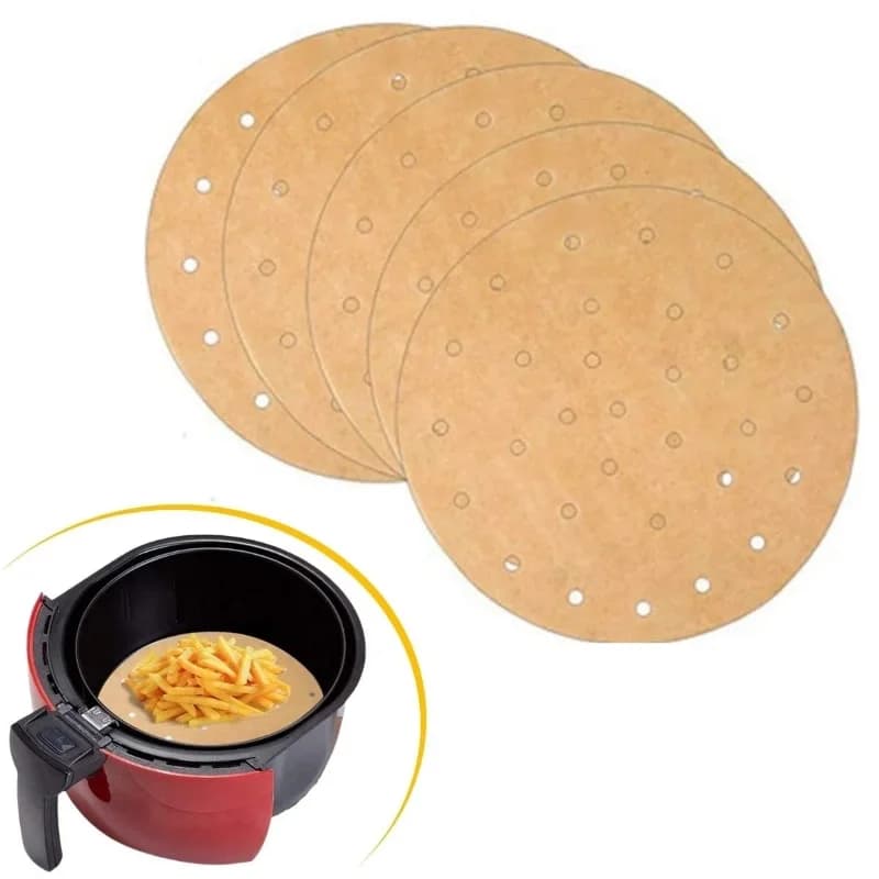 Ultra Emici Tek Kullanımlık Hava Fritözü Pişirme Kağıdı 100 Adet