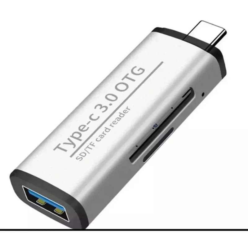 Kompakt Type-c Kart Okuyucu Ve Usb Hub 2 Adet Usb 3.0 Port