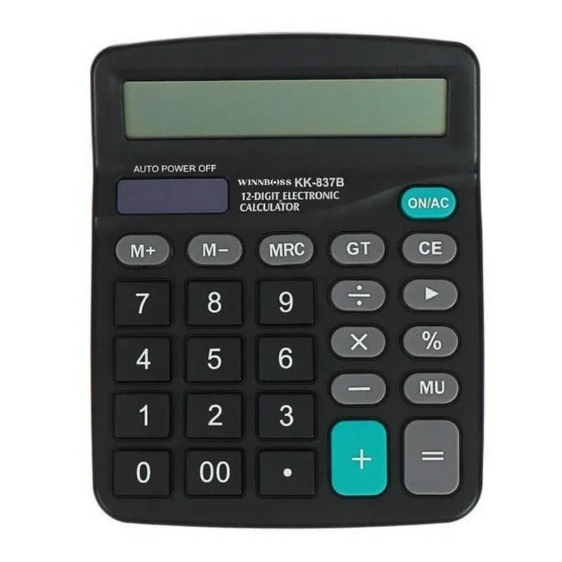 Geniş Lcd Ekranlı 12 Haneli Masaüstü Hesap Makinesi