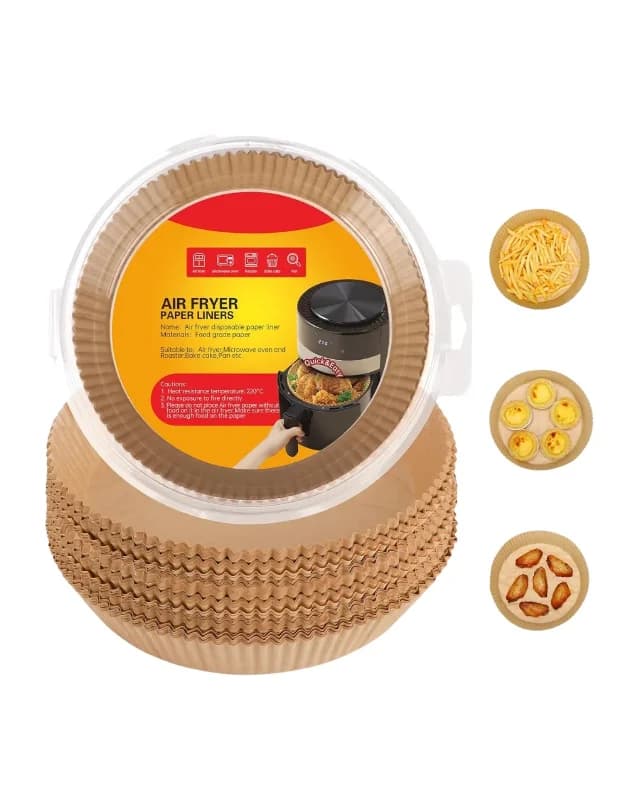Yapışmaz Airfryer Pişirme Kağıdı 100 Lü Yağ Geçirmez
