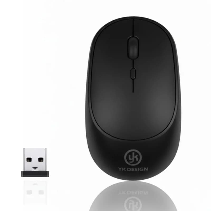 Ergonomik Kablosuz Mouse Usb Alıcılı Siyah Renkli Ofis Ve Oyun İçin