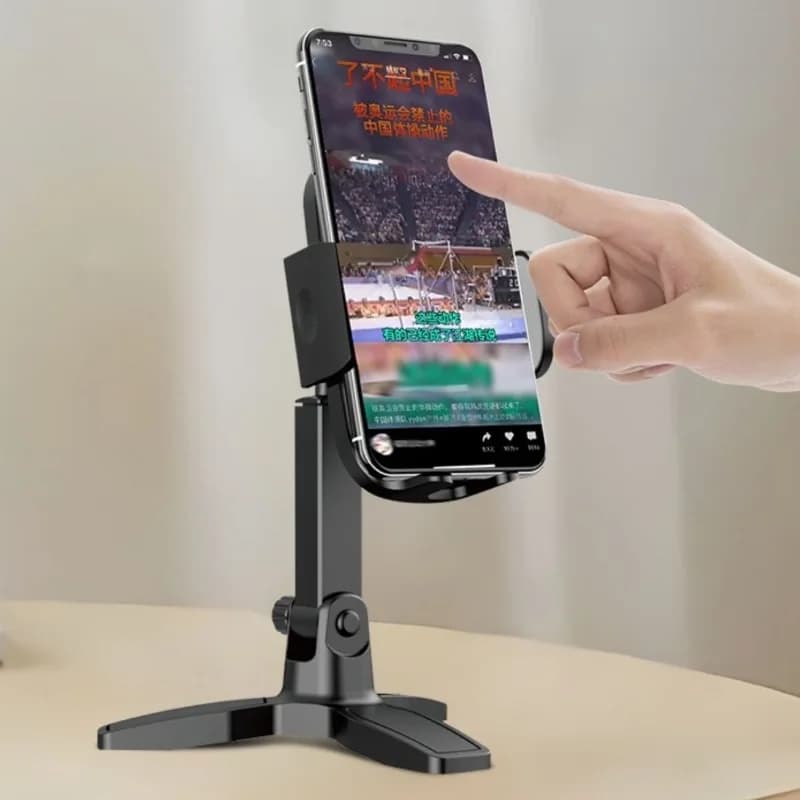 Ergonomik 360 Derece Dönebilen Telefon Tripodu ve Masaüstü Standı