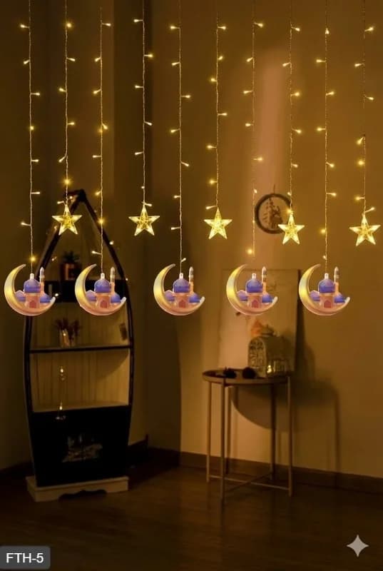 Şık Tasarım 3 Metre Uzunlukta Sıcak Beyaz LED Perde Işığı