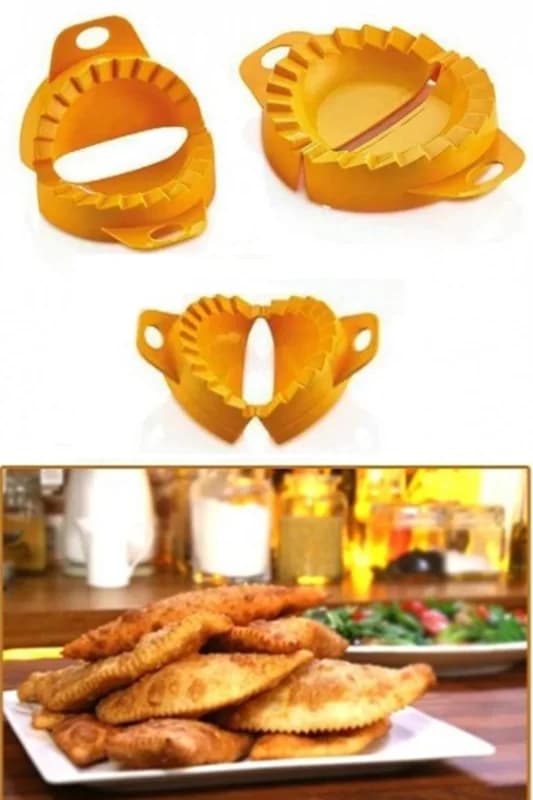 Ergonomik Çok Amaçlı Ravioli Kesme Kalıbı Seti 3'lü