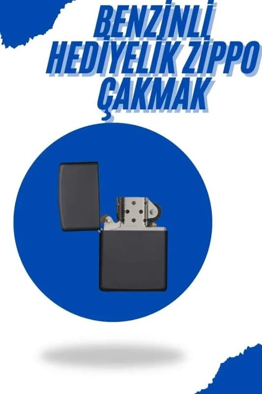 Şık Metal Çakmak Siyah Kutuda Hediyelik Eşya