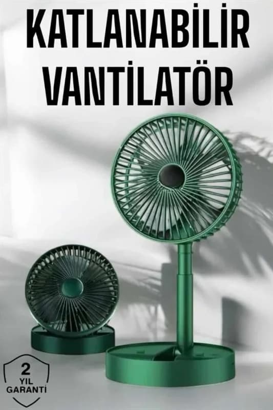 Katlanabilir Mini Fan Telefon Standlı 3 Kademeli Soğutucu