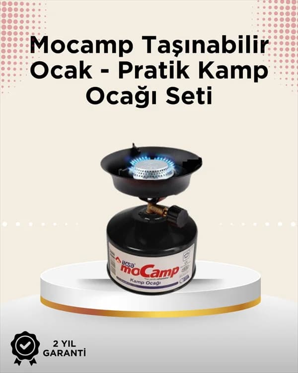 Dayanıklı, Paslanmaz ve Yüksek Isı Dayanımlı Kamp Ocağı – Uzun Süreli Kullanım İçin