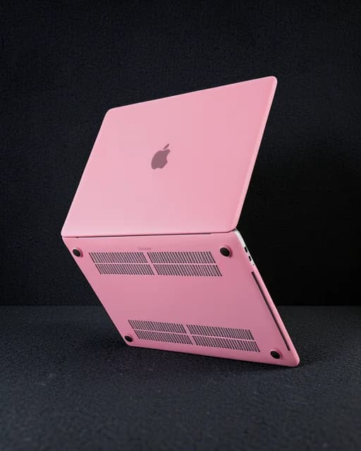 Apple Macbook Pro 13 2020 Macbook Buzlu Kapak - Pembe