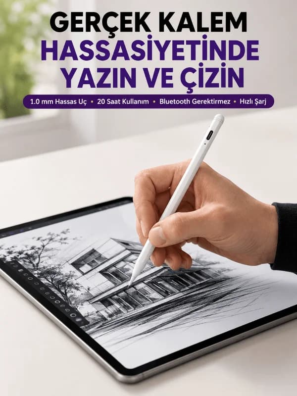 Profesyonel Dijital Kalem – Hassas Eğim Sensörü ve Uzun Süreli Kullanım Yeni Nesil
