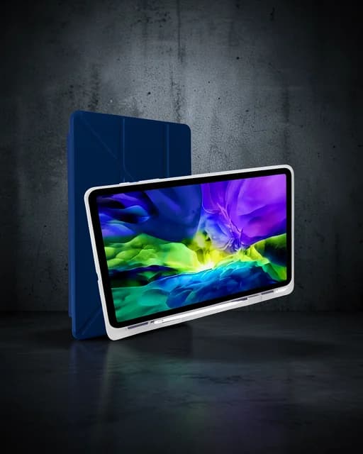 Samsung Galaxy P610 Tab S6 Lite 10.4 Kılıf Kalemlikli Mars Tablet Kılıfı - Lacivert