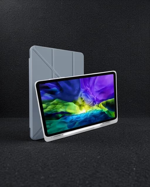 Samsung Galaxy P610 Tab S6 Lite 10.4 Kılıf Kalemlikli Mars Tablet Kılıfı - Lavender