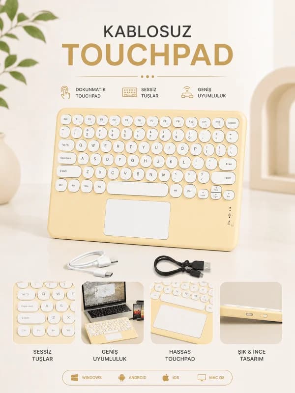 KABLOSUZ TOUCHPAD TÜM CİHAZLARLA UYUMLU