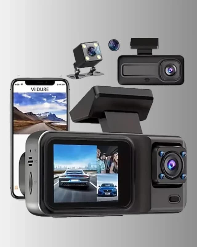 Geniş Açılı Araç Kamerası 3'lü Set Full Hd 1080p