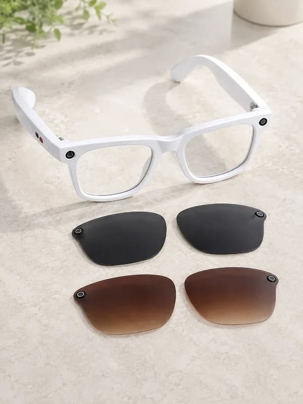 Akıllı Gözlük Değiştirilebilir Lens 3'lü Set İle Bluetooth Müzik