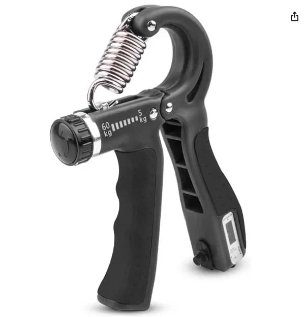 Ergonomik Sayaçlı El Yayı 5-60 Kg Bilek Egzersiz Aleti