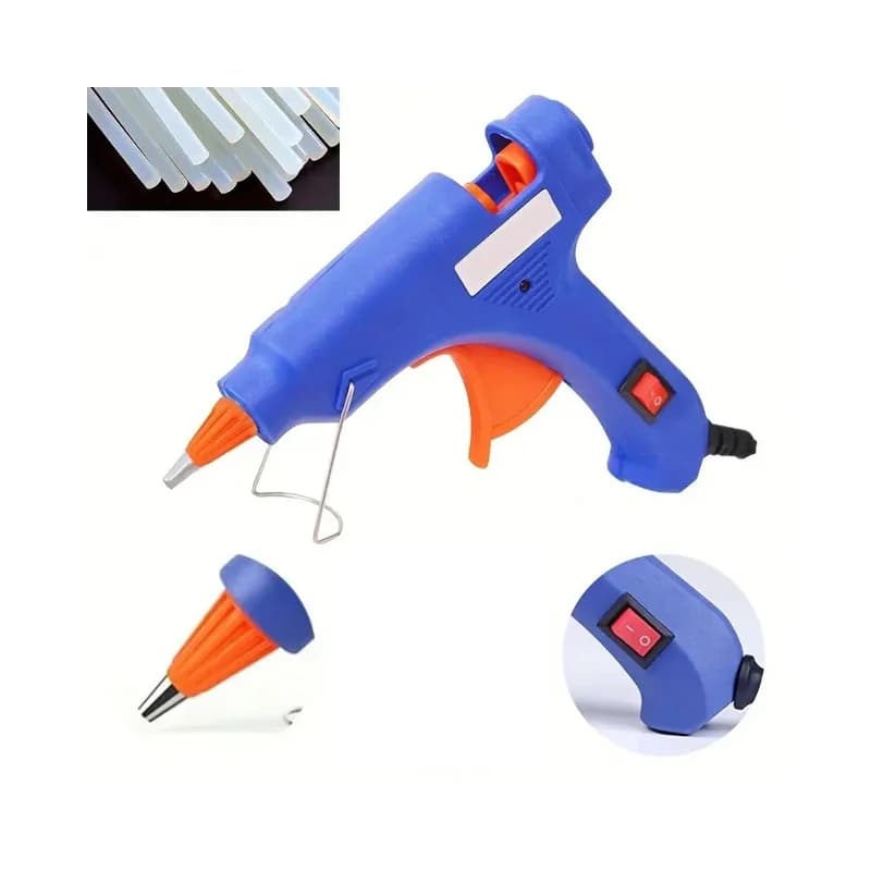 Pratik Sıcak Silikon Tabancası 20w + 6 Adet İnce Silikon