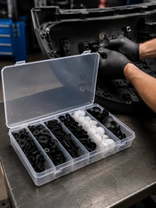 Otomotiv Klips Seti 100 Parça Tampon Ve Kapı Paneli İçin