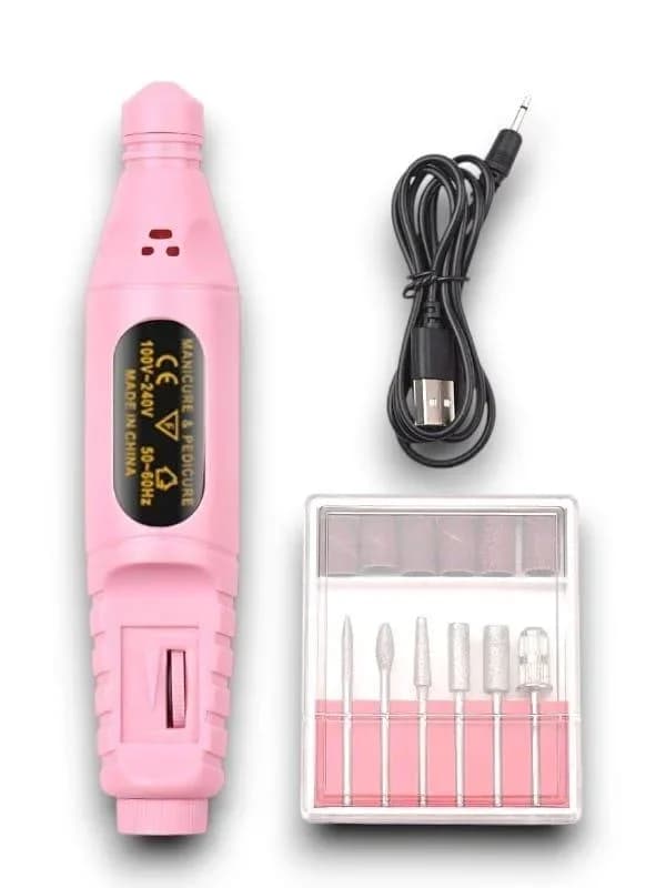 Profesyonel Tırnak Matkap Ucu 2.4mm Usb Şarjlı
