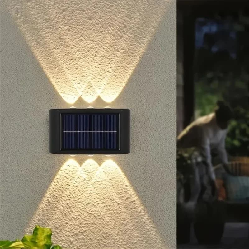 Modern Solar Duvar Aplik 2'li Set Güneş Enerjili Led