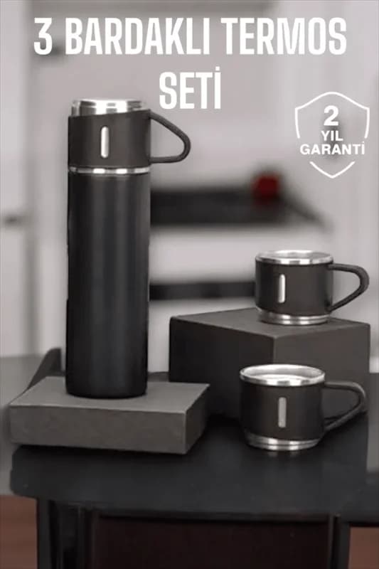 Taşınabilir Basınçlı Termos Seti 500 Ml Günlük Kullanım İçin