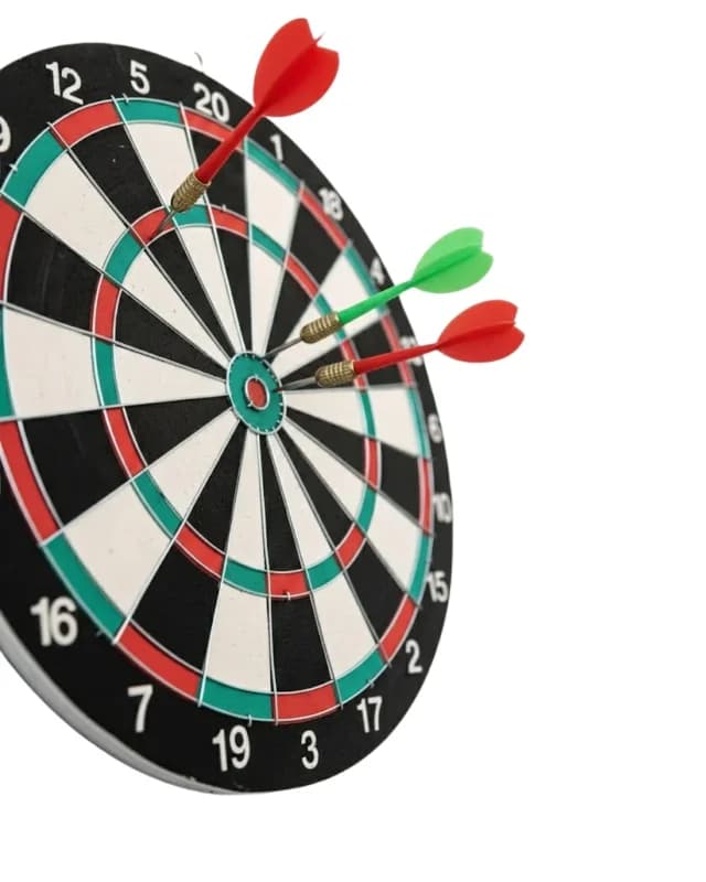 Dayanıklı 15 İnç Dart Tahtası Seti 4 Metal Dart Oku