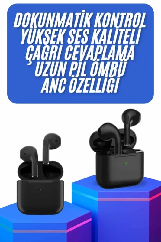 Kablosuz Bluetooth Kulaklık Tws Pro5 Kulaklık Anc Özelliği Dokunmatik