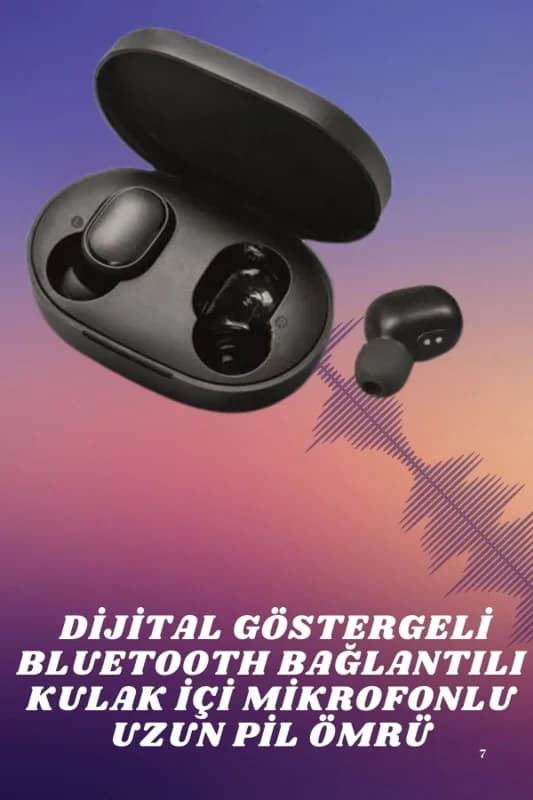 Bluetooth 5.3 Kulak İçi Kulaklık Mikrofonlu 30 Saat Kullanım Süresi