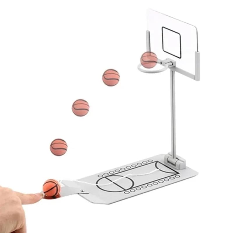 Eğlenceli Metal Masaüstü Basketbol Seti 21x25.5 Cm