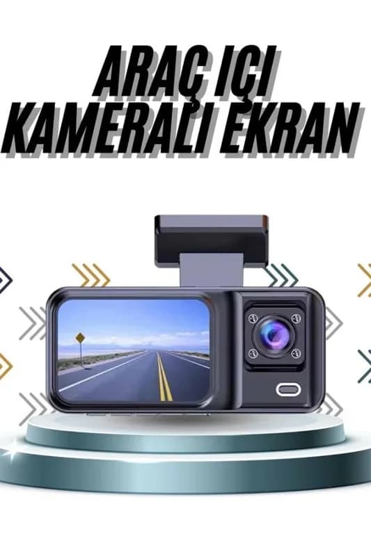 Çift Kamera Araç İçi Kayıt Sistemi 2 İnç Ekranlı