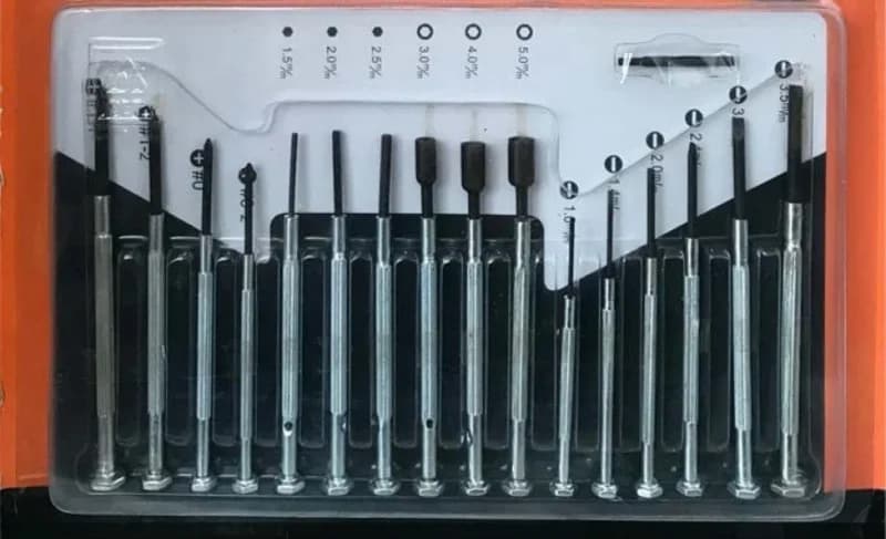 Hassas Tornavida Seti 16 Parça Elektronikçi Ve Saatçi Kullanımı