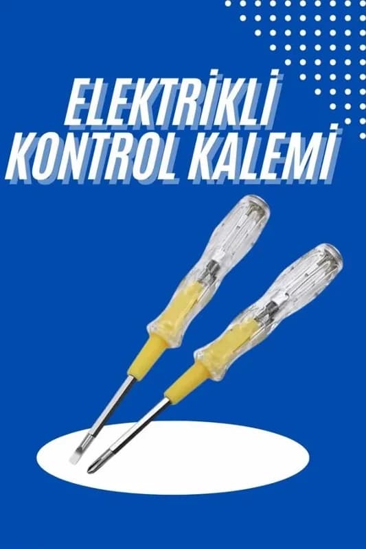 Pratik Çift Uçlu Kontrol Kalemi 2,5 Cm X 13 Cm Elektrik Testi