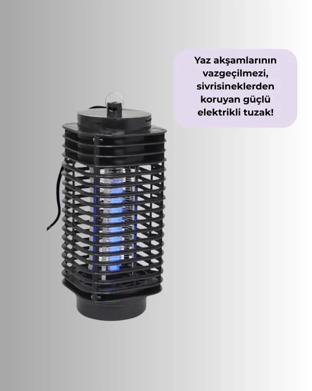 Sessiz Elektrikli Sivrisinek Öldürücü 26 Cm Uyumlu Alanlar