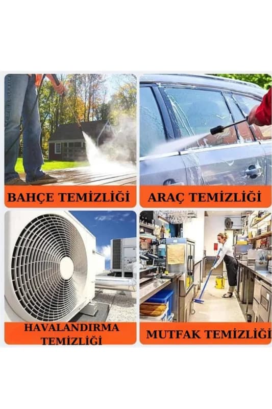Yüksek Basınçlı Oto Yıkama Makinesi 2 İle Bahçe Kullanımı
