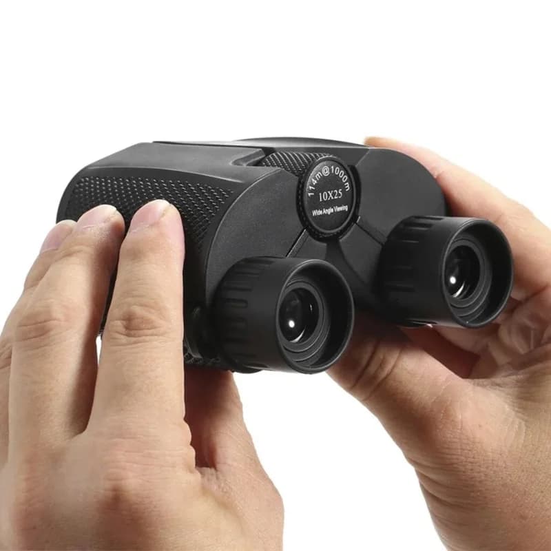 Kompakt 10x25 Dürbün Yüksek Güçlü Seyahat Ve Spor İçin