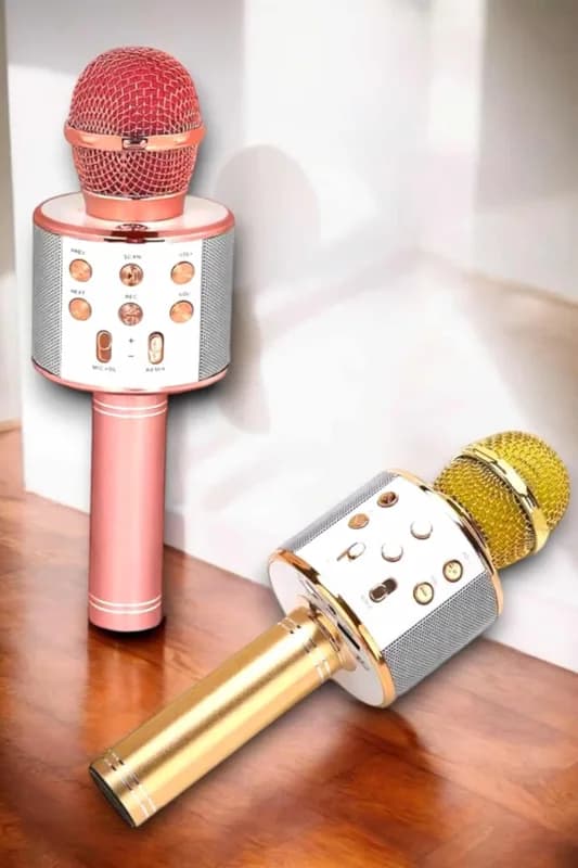 Karaoke Mikrofon Usb Ve Aux Girişli Yüksek Ses Kalitesi (kablosuz Model)