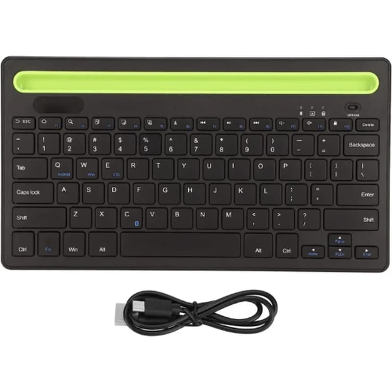 Ergonomik Siyah Kablosuz Klavye Bluetooth Uyumlu Ofis Kullanımı
